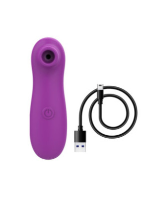 Vibromasseur par vibrations sur membrane rechargeable USB violet 10 vitesses de voyage